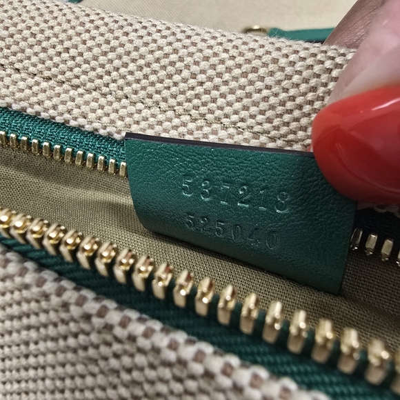 🔥Limited Edition🔥Gucci Rajah Green and Beige Tote Bag - Picture 12 of 13